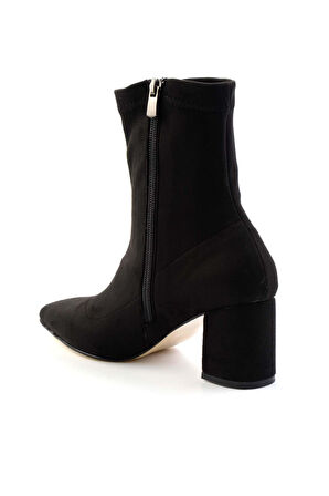 Siyah Streç  Kadın Bot & Bootie K02992112517