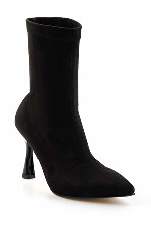 Siyah Streç  Kadın Bot & Bootie K02992113017