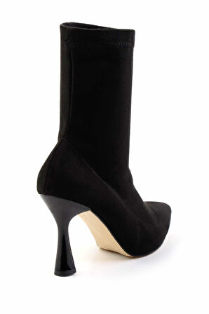 Siyah Streç  Kadın Bot & Bootie K02992113017