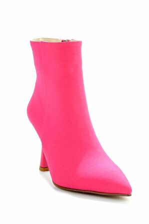 Bambi Mat Fusya Saten  Kadın Bot & Bootie K02992052938