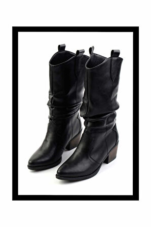 Siyah   Kadın Çizme K03069010009