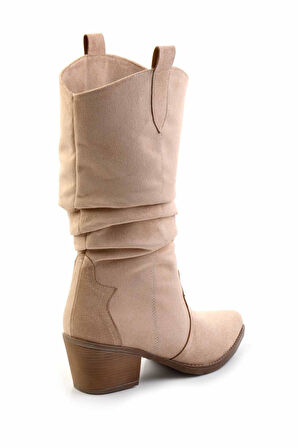 Camel Süet  Kadın Çizme K03069010002