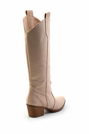 Camel Süet  Kadın Çizme K03069010502