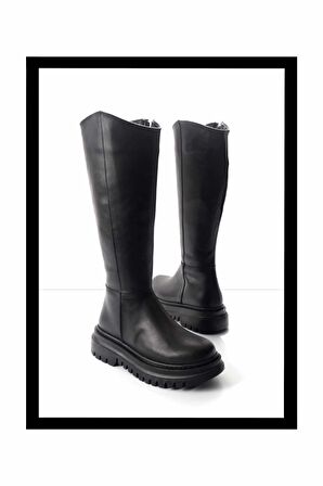 Siyah  Kadın Çizme K03129600509