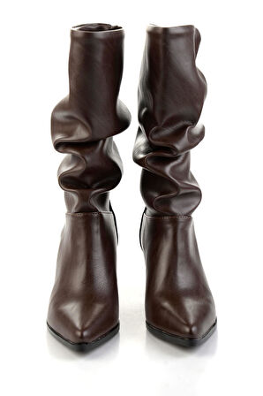 Kahve  Kadın Çizme K03138060309