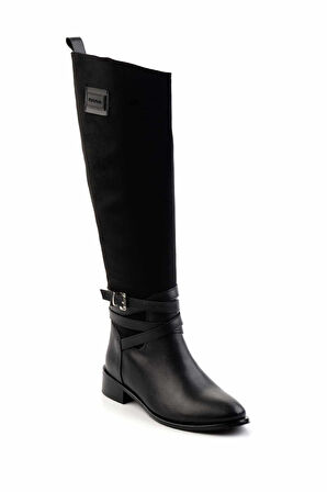 Siyah Süet  Kadın Çizme K03140435502