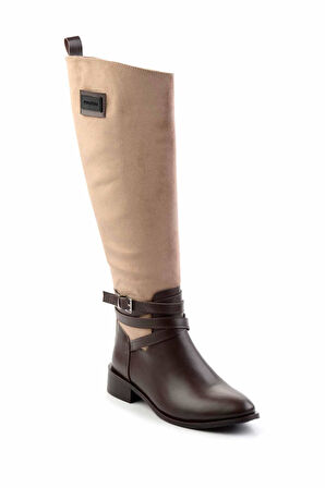 Vizon Süet  Kadın Çizme K03140435502