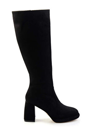 Siyah Süet  Kadın Çizme K03231430502