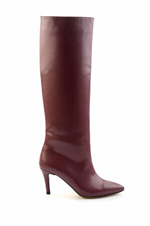 Bordo  Kadın Çizme K03240165009