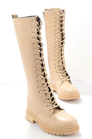 Bambi Bej  Kadın Çizme K03245820009