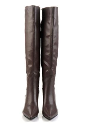 Kahve  Kadın Çizme K03246280209