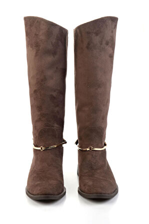 Kahve  Kadın Çizme K03429220072