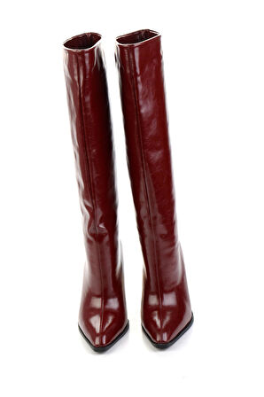 Bordo  Kadın Çizme K03565090642