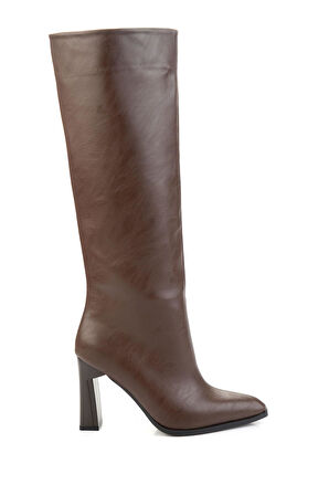 Kahve  Kadın Çizme K03565090709