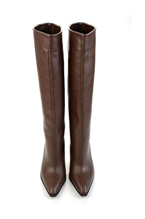 Kahve  Kadın Çizme K03565090709