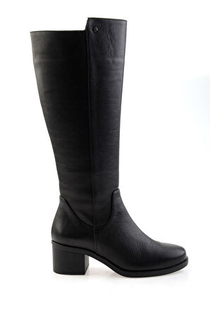 Siyah Leather Kadın Çizme K03586414003