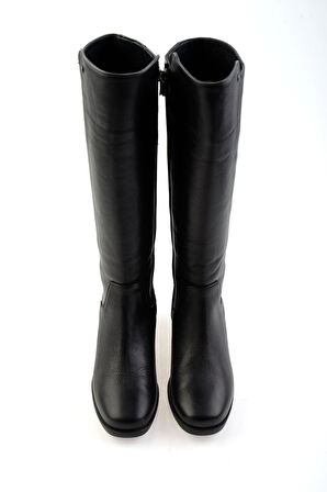 Siyah Leather Kadın Çizme K03586414003
