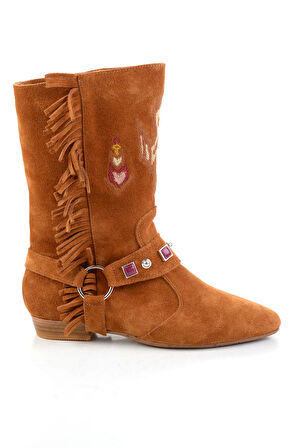 Taba Hakiki Deri Kadın Çizme K03678029202