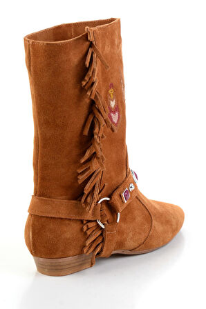 Taba Hakiki Deri Kadın Çizme K03678029202