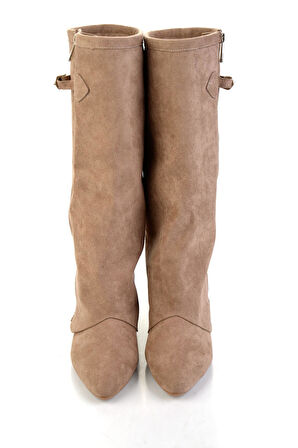 Vizon Hakiki Deri Kadın Çizme K03678029002