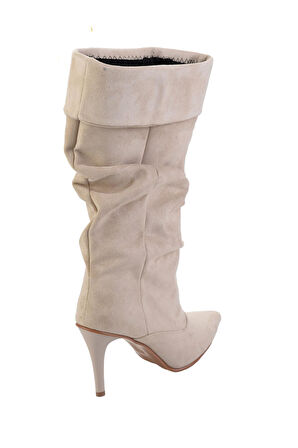 Bej  Kadın Çizme K03678062072