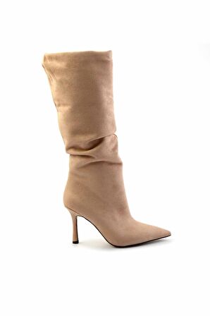 Bej Süet  Kadın Çizme K03718018202