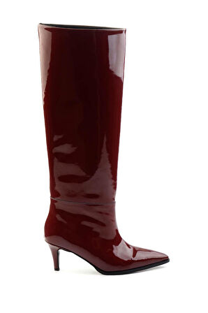 Bordo Rugan  Kadın Çizme K03718400508