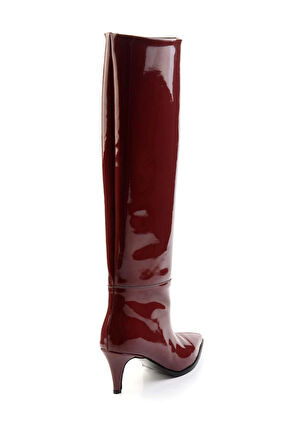 Bordo Rugan  Kadın Çizme K03718400508