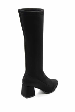 Siyah Streç  Kadın Bot & Bootie K03792060717