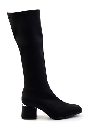 Siyah Streç  Kadın Çizme K03792303217