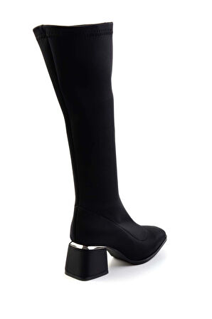 Siyah Streç  Kadın Çizme K03792303217