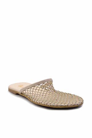 Bej File  Kadın Terlik K04012003022