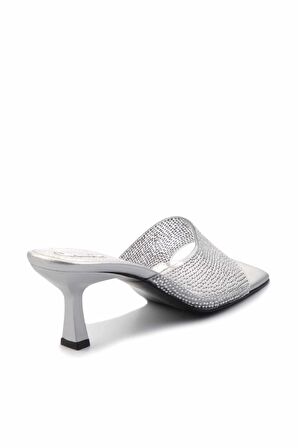 Gümüş Taşlı  Kadın Terlik K04026200287
