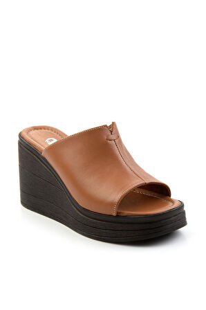 Taba Leather Kadın Terlik K04040012603