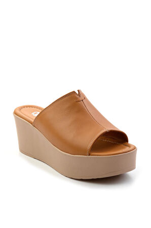 Taba Leather Kadın Terlik K04040012403