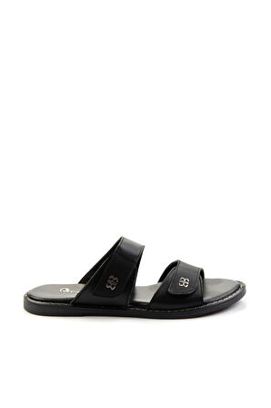 Siyah Leather Kadın Terlik K04073102003