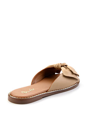 Nude Leather Kadın Terlik K04507101803