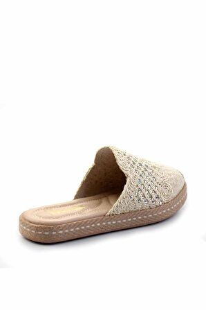 Bej Örgü  Kadın Terlik K04117165016