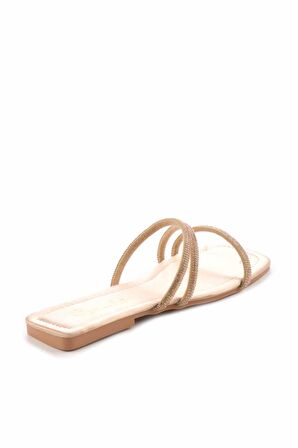 Bambi Nude Saten  Kadın Terlik K04137000238