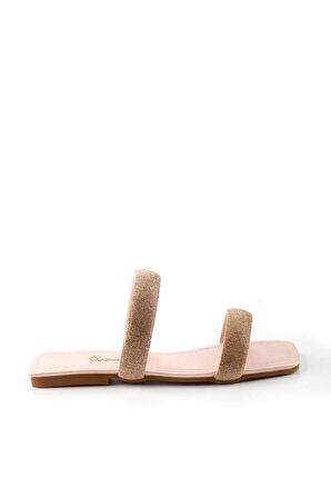 Bambi Nude Saten  Kadın Terlik K04137000638