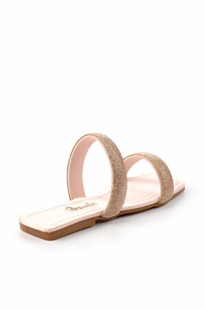 Bambi Nude Saten  Kadın Terlik K04137000638