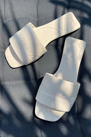 Bej Kumaş  Kadın Terlik K04140222204