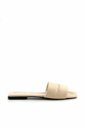 Bej Kumaş  Kadın Terlik K04140222204