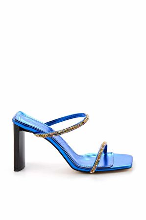 Bambi Metalik Saks  Kadın Terlik K04188130009