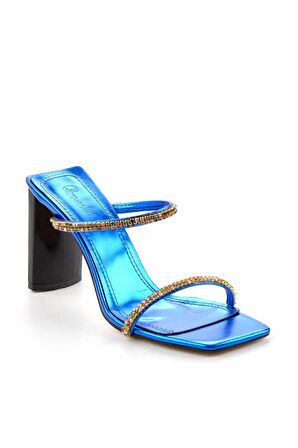 Bambi Metalik Saks  Kadın Terlik K04188130009