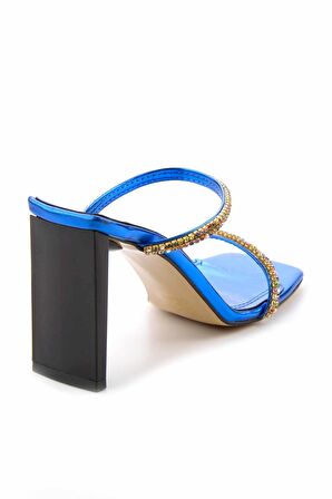 Bambi Metalik Saks  Kadın Terlik K04188130009