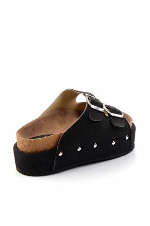 Siyah Süet  Kadın Terlik K04192171502