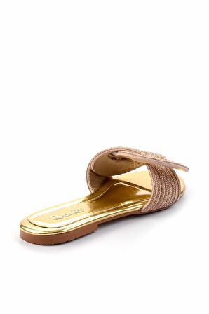 Altın Taşlı  Kadın Terlik K04192175087