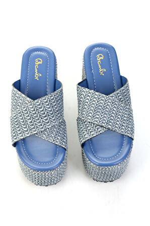 Kot Mavi  Kadın Terlik K04209222028