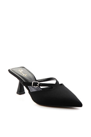 Siyah Kumaş  Kadın Terlik K04231434104